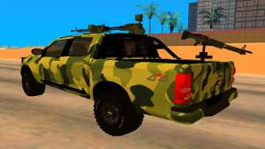 Chevrolet S10 для GTA San Andreas вид сзади