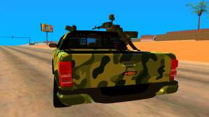 Chevrolet S10 для GTA San Andreas задняя часть