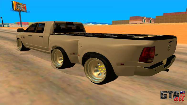 Dodge Ram 3500 для GTA San Andreas вид сзади