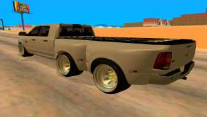 Dodge Ram 3500 для GTA San Andreas вид сзади