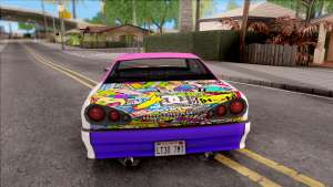 Emilia x Megumin Elegy Itasha Paintjob для GTA San Andreas вид сзади