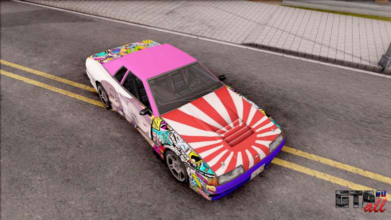 Emilia x Megumin Elegy Itasha Paintjob для GTA San Andreas общий вид