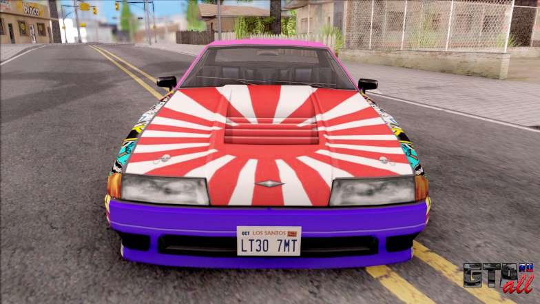 Emilia x Megumin Elegy Itasha Paintjob для GTA San Andreas экстерьер