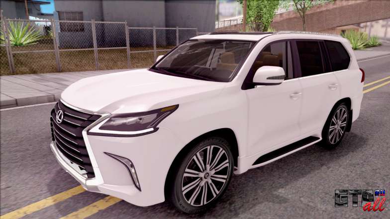 Lexus LX570 2016 для GTA San Andreas вид спереди