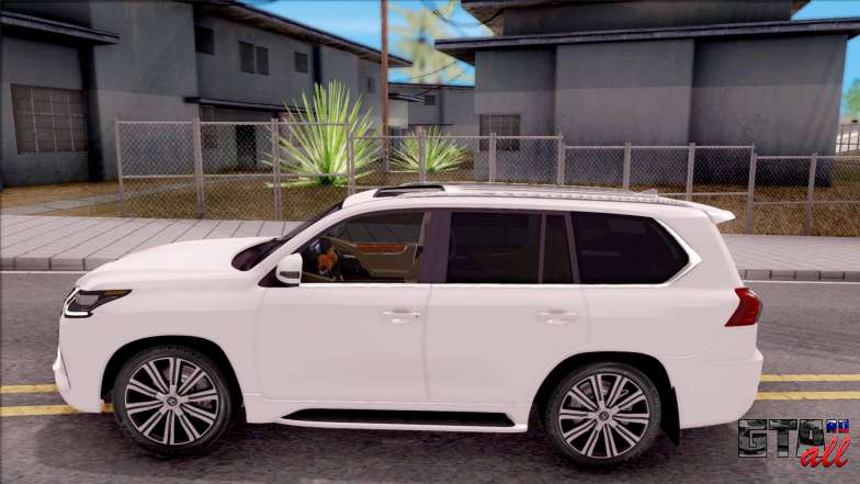 Lexus LX570 2016 для GTA San Andreas вид сбоку