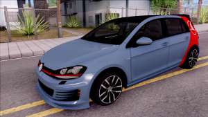 Volkswagen Golf 7 GTI Turkish Airlines для GTA San Andreas вид спереди