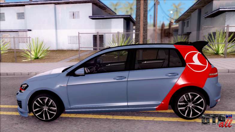 Volkswagen Golf 7 GTI Turkish Airlines для GTA San Andreas вид сбоку