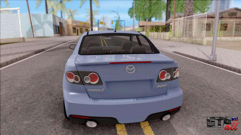 Mazda 6 MPS для GTA San Andreas вид сзади