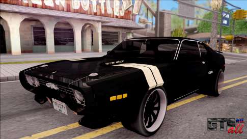 Plymouth GTX Roadrunner 1972 Fate Of Furious 8 для GTA San Andreas вид спереди