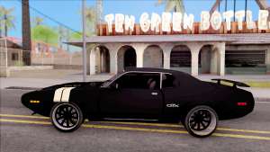 Plymouth GTX Roadrunner 1972 Fate Of Furious 8 для GTA San Andreas вид сбоку