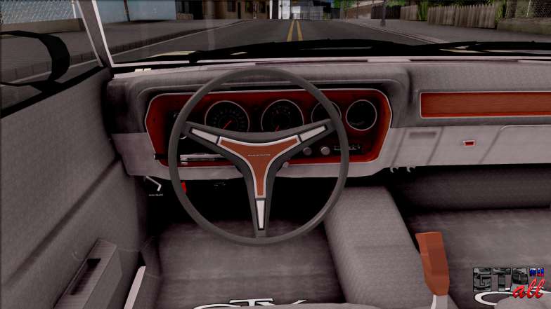 Plymouth GTX Roadrunner 1972 Fate Of Furious 8 для GTA San Andreas салон