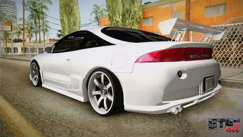 Mitsubishi Eclipse GSX для GTA San Andreas вид сзади