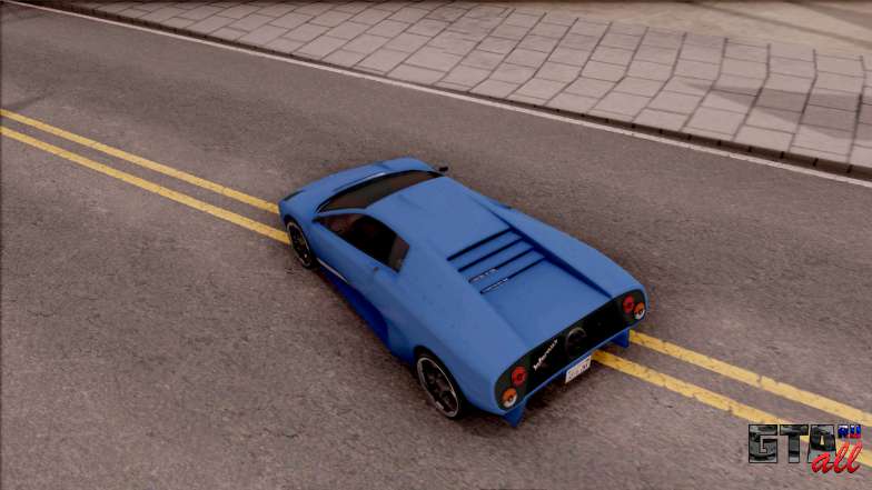 Pegassi Infernus для GTA San Andreas вид сверху