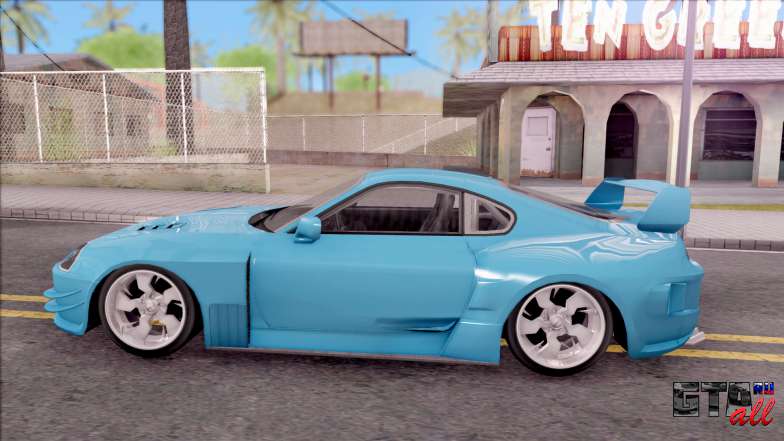 Toyota Supra MK4 NFSUC Tuning для GTA San Andreas вид сбоку