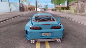 Toyota Supra MK4 NFSUC Tuning для GTA San Andreas вид сзади