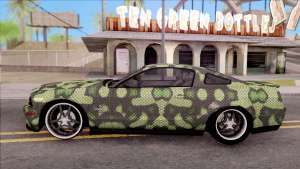 Ford Mustang Shelby GT500KR Super Snake v2 для GTA San Andreas вид сбоку