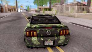 Ford Mustang Shelby GT500KR Super Snake v2 для GTA San Andreas вид сзади