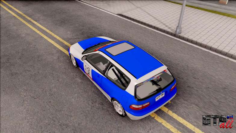 Honda Civic EG Kanjo для GTA San Andreas вид сверху