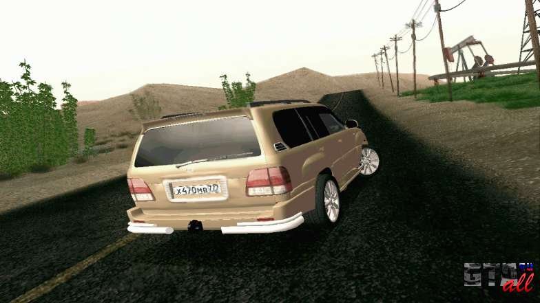 LEXUS LX470 Exclusive для GTA San Andreas вид сзади