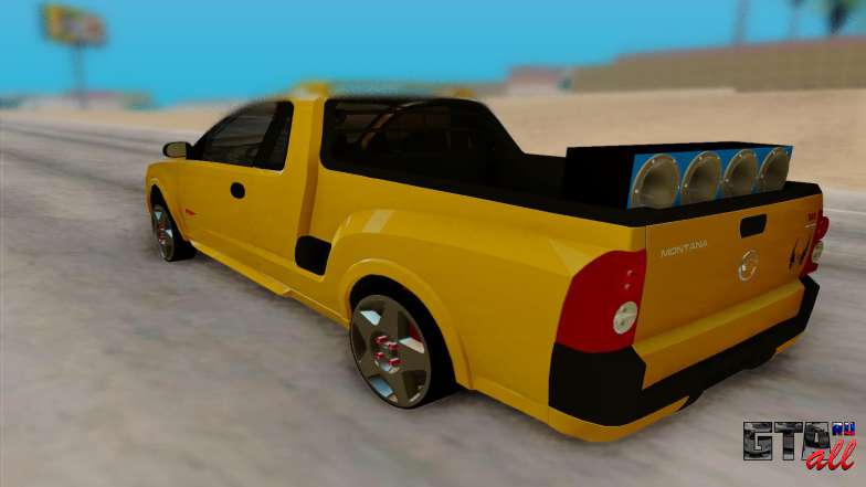 Chevrolet Montana для GTA San Andreas вид сзади