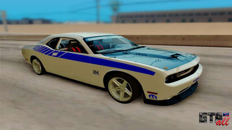 Dodge Challenger Drag Pak Supercharged для GTA San Andreas вид спереди