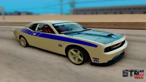 Dodge Challenger Drag Pak Supercharged для GTA San Andreas вид спереди