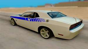 Dodge Challenger Drag Pak Supercharged для GTA San Andreas вид сзади