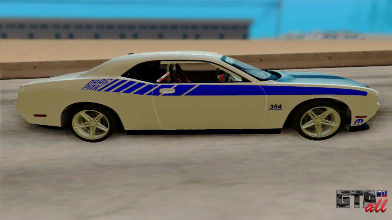 Dodge Challenger Drag Pak Supercharged для GTA San Andreas вид сбоку