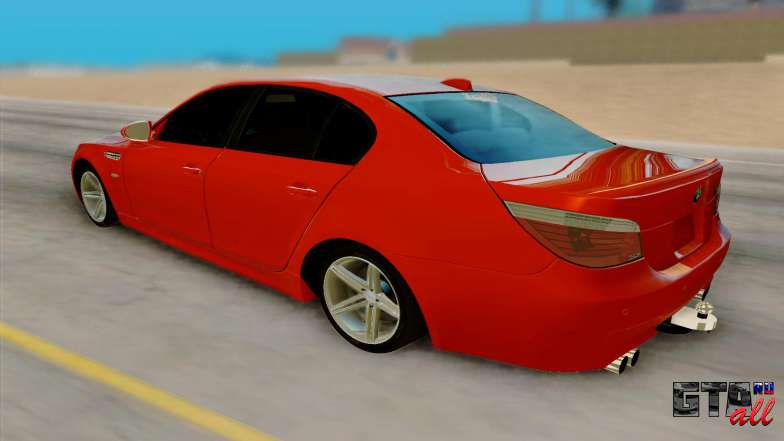 BMW M5 E60 для GTA San Andreas вид сзади