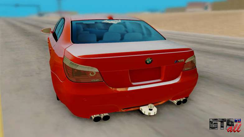 BMW M5 E60 для GTA San Andreas задняя часть