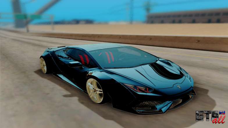 Lamborghini Huracan Custom для GTA San Andreas вид спереди