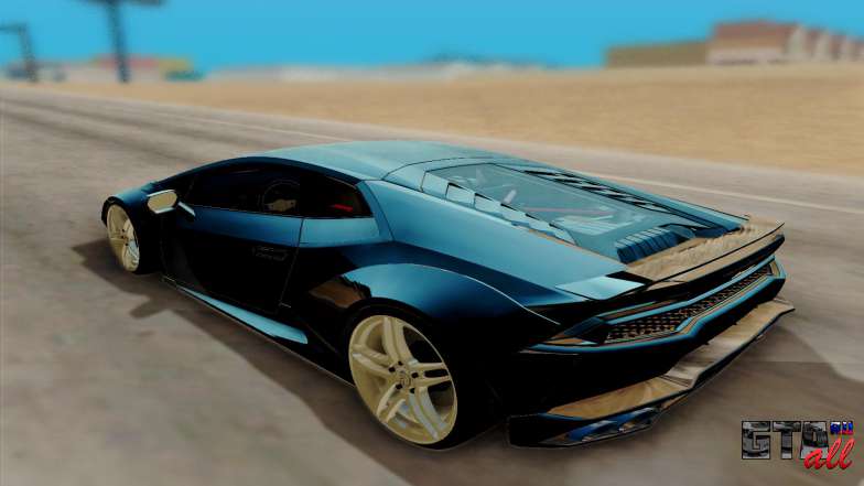 Lamborghini Huracan Custom для GTA San Andreas вид сзади