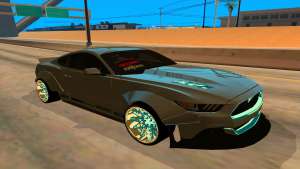 Ford Mustang Azure Inferno для GTA San Andreas вид спереди