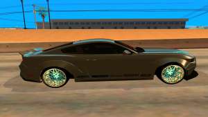 Ford Mustang Azure Inferno для GTA San Andreas вид сбоку