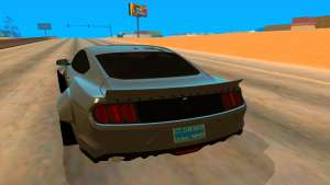 Ford Mustang Azure Inferno для GTA San Andreas задняя часть