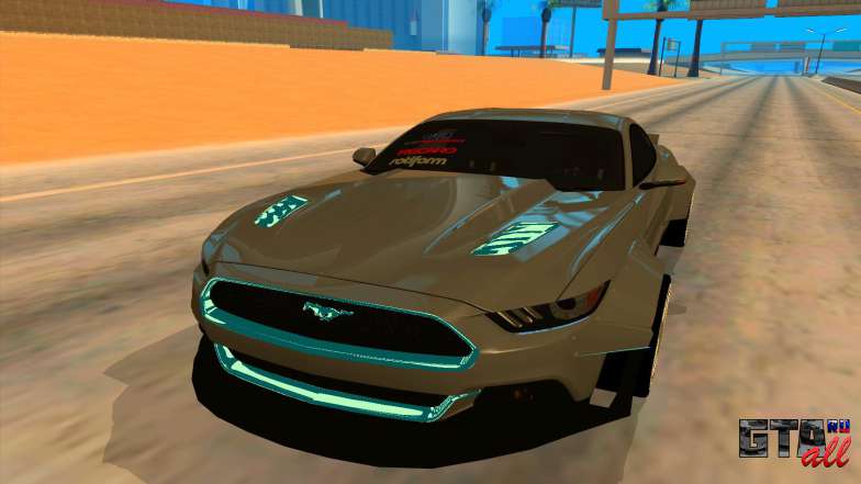 Ford Mustang Azure Inferno для GTA San Andreas передняя часть