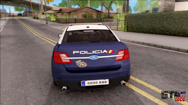 Ford Taurus Spanish Police для GTA San Andreas вид сзади