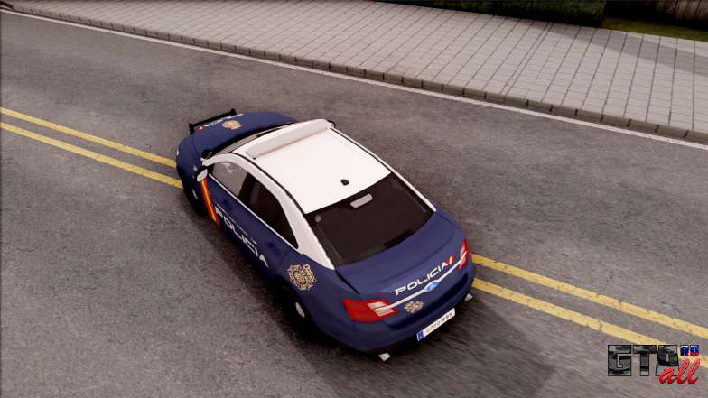 Ford Taurus Spanish Police для GTA San Andreas вид сверху