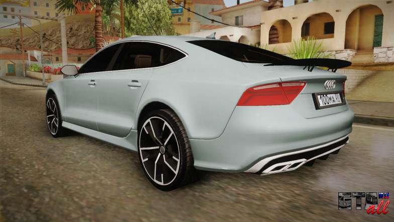 Audi RS7 для GTA San Andreas вид сзади