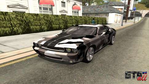 Dodge Challenger SRT для GTA San Andreas вид спереди