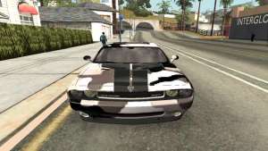 Dodge Challenger SRT для GTA San Andreas передняя часть