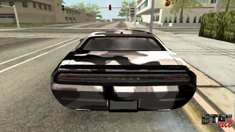 Dodge Challenger SRT для GTA San Andreas задняя часть