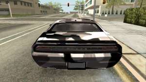 Dodge Challenger SRT для GTA San Andreas задняя часть