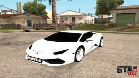 Lamborghini Huracan 2014 Armenian для GTA San Andreas вид спереди