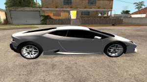 Lamborghini Huracan 2014 Armenian для GTA San Andreas вид сбоку