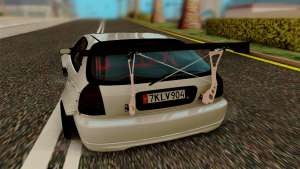 Honda Civic 98 Hatch Rocket Bunny для GTA San Andreas задняя часть