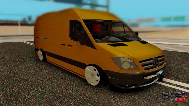 Mercedes Sprinter для GTA San Andreas вид спереди