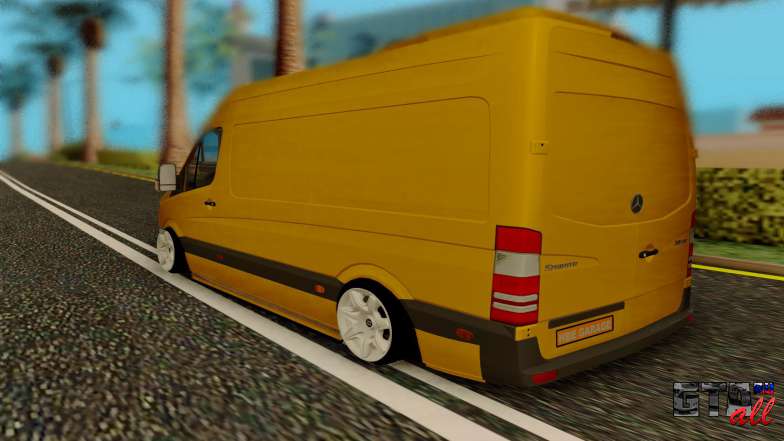 Mercedes Sprinter для GTA San Andreas вид сзади