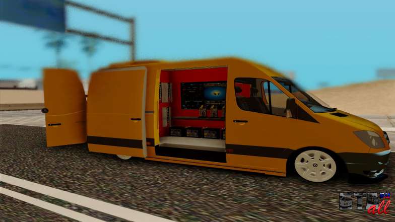 Mercedes Sprinter для GTA San Andreas в профиль