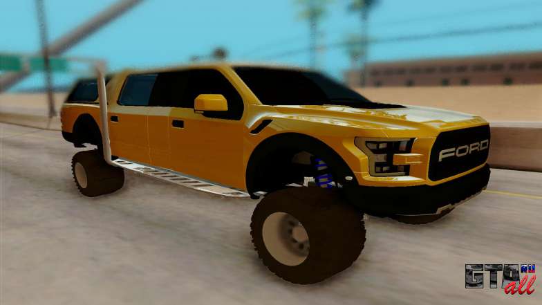 Ford F150 Raptor 4x4 Off-Road для GTA San Andreas вид спереди